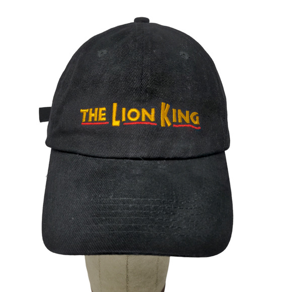 Disney The Lion King Slideback Hat Cap Embroidered Black Adjustable Broadway - Picture 1 of 11